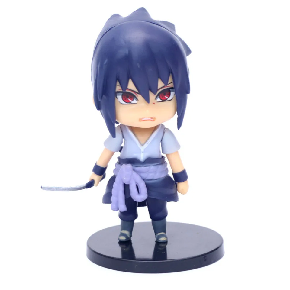 6 шт./лот японский рисунок, аниме, Наруто Гаара Хатаке Какаши Uzumaki uchiha sasuke Q версия фигурка модель игрушки кукла подарок детям