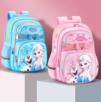 

Disney frozen School bag elsa anna Snow Queen princess Backpacks kids School Bag Breathable backpack girls gift