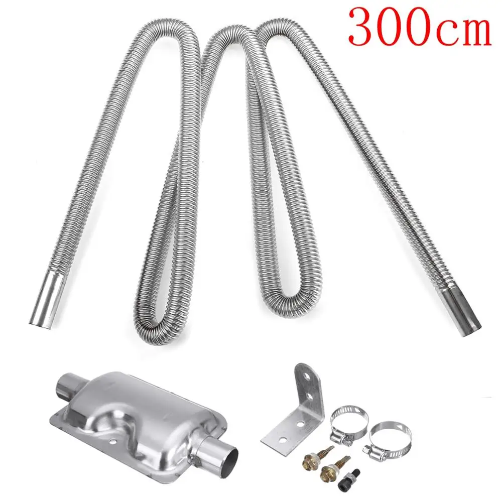 60300cm Air Parking Heater Exhaust Pipe with Clamps Heater Ducting