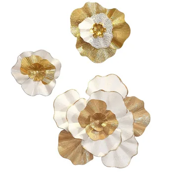 

Sales European Hollow Flower Wall Decoration 3D Stereo Wrought Iron Wall Hanging Home Sofa Background Wall Sticker Mural R2361