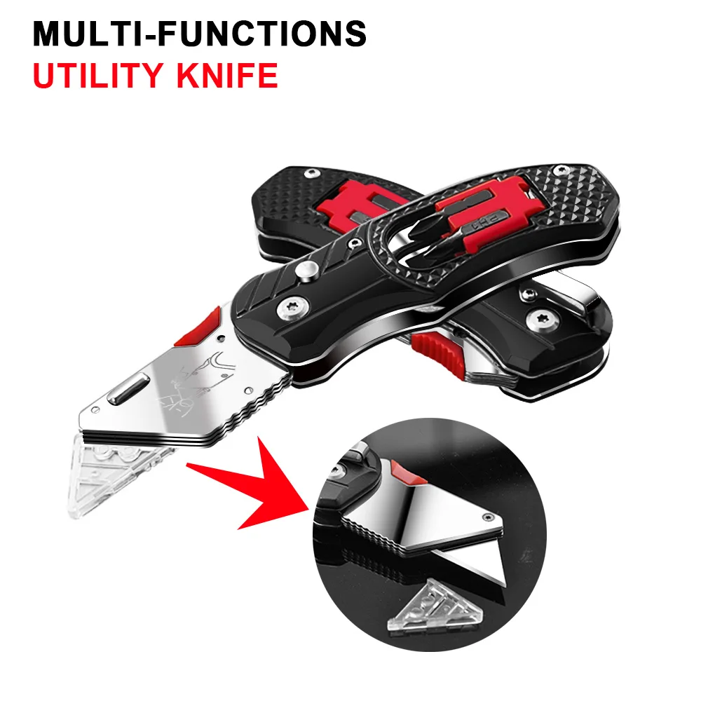 

KSHIELD Electrician Knife Folding Utility Cutting Knife Pocket Tool Multifunction Camping Survival Karambit Knives EDC Hand Tool