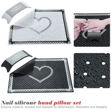 Подлокотник силиконовый инструмент Подушка DIY Маникюрный держатель для рук подушечка в стиле Нейл-арт коврик маникюрные инструменты для ногтей