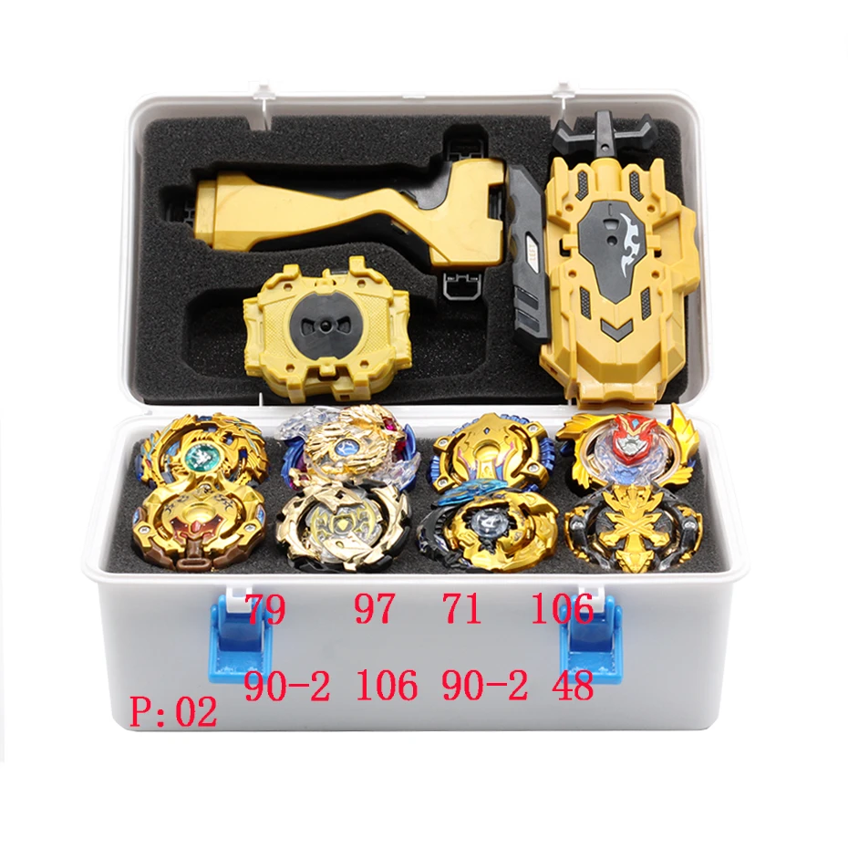 Takara Tomy новый золотой FCL Набор лопастей b 144 145Bey Bay Burst металлик Bables Set Box Детские