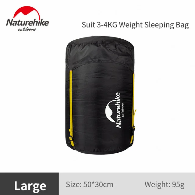Black L NatureHike Портативный прочный походный мешок для хранения вещей мешки для сна вакуумные пакеты для одежды хранения компрессионный мешок сохранить пространство - Цвет: Black L