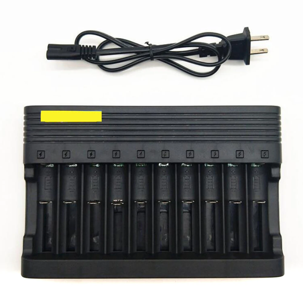 

10 Slots Lithium Battery Smart Charger 3.7V 4.2V for 18650 16340 Li-battery Rechargeable Lithium Battery Charger