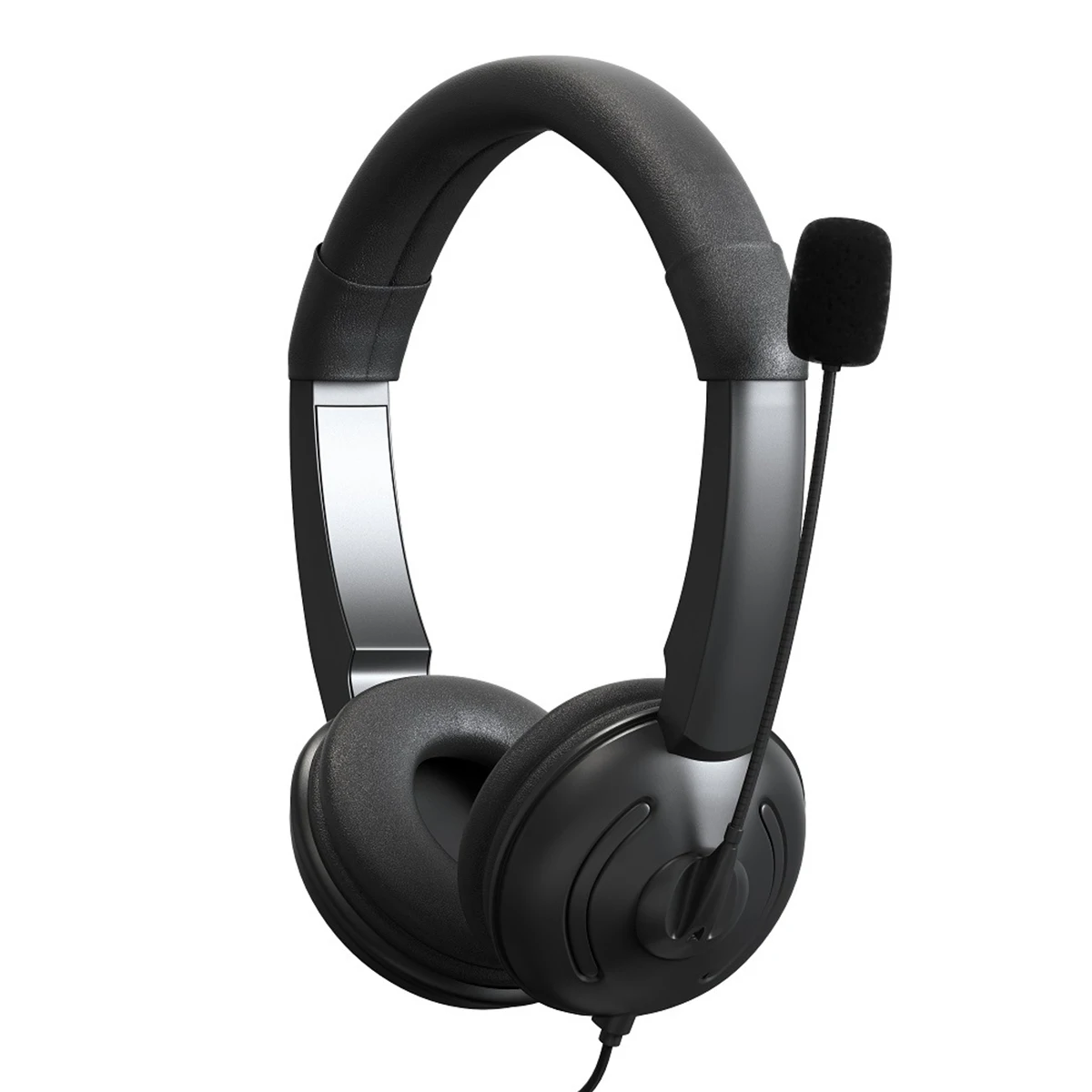 USB Headset with Noise Canceling Microphone for Call Center Computer Headphone with Mic Portable Audio Video Supplies