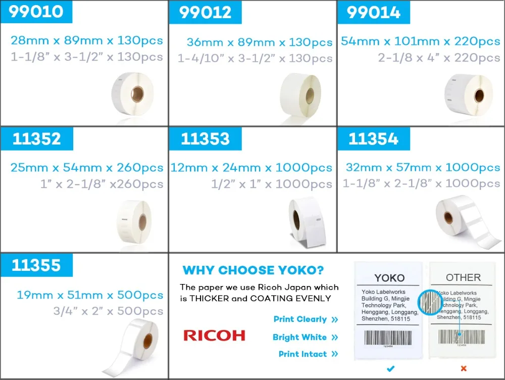 CIDY 1 совместимые рулоны Dymo LW 11354 этикетки 57 мм* 32 мм 1000 этикетки для LabelWriter 400 450 450 турбо принтер Seiko SLP 440 450