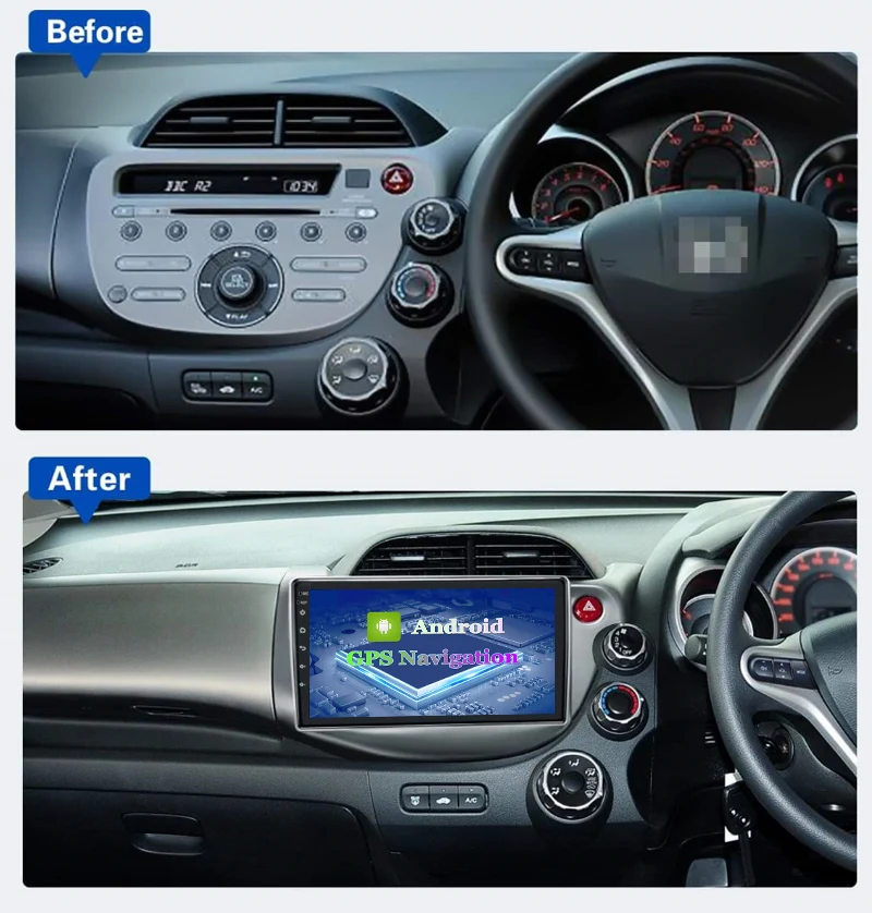 Android 10 для 1HONDA FIT JAZZ 2007 2013 правосторонний Автомобильный плеер с GPS навигацией радио