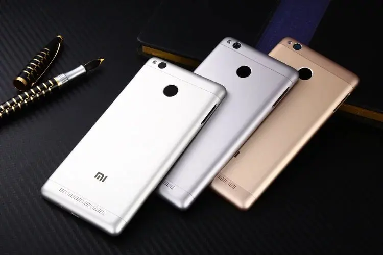 3S 3Pro задний Чехол для Xiaomi Redmi 3S 3 Pro металлический чехол для ремонта задней двери+ кнопки стекло для камеры