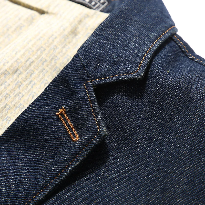 Casual Denim Jacket Men Cotton Coat 3XL 4XL Male Brand-Clothing Stylish Spring Autumn Blazer Suit Jeans Jacket Men Dropshipping
