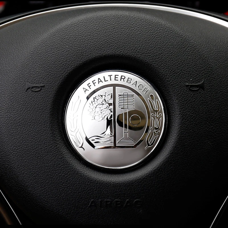 

Metal Car Steering Wheel Knob Sticker cover car styling For Mercedes-Benzs AMG GLC GLE CLA GLA W205 W211 W213 Car Accessories