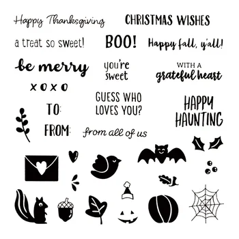 

New 2020 Metal Cutting Dies and Scrapbooking For Paper Making Halloween Decorative Words Embossing Decoration Card Stamps Set