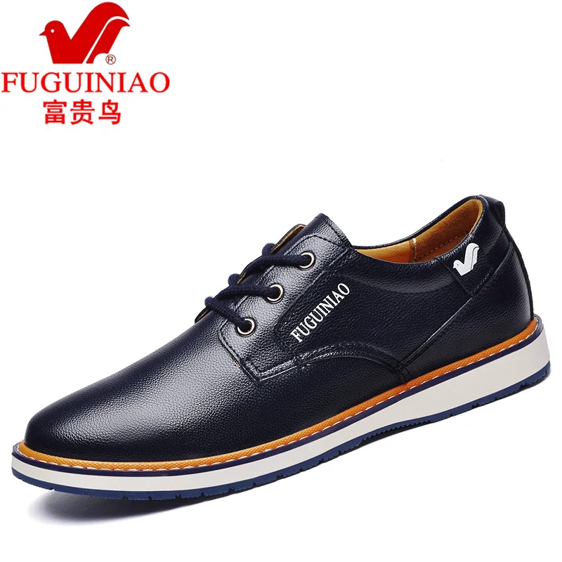 

FGN Versatile MEN'S SHOES Genuine Leather MEN'S Casual Leather Shoes Men's Winter Breathable England Casual Shoes Youth Skate Sh