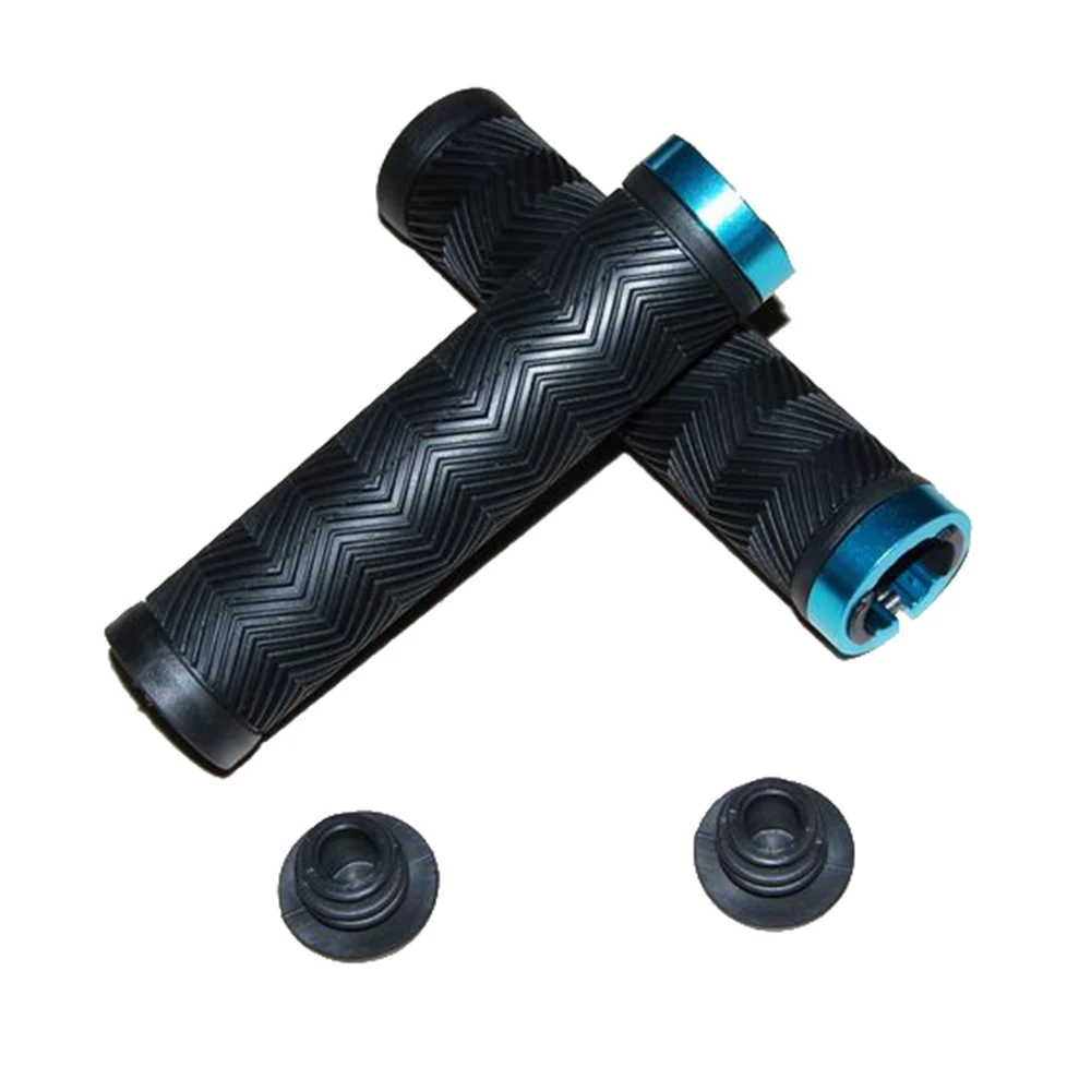 1pair Bicycle Handlebar Grips MTB Road Bike Handle Bar End Anti-Slip Rubber Mountain Bike Soft Lock On Handlebar Cover BC0212 (4)