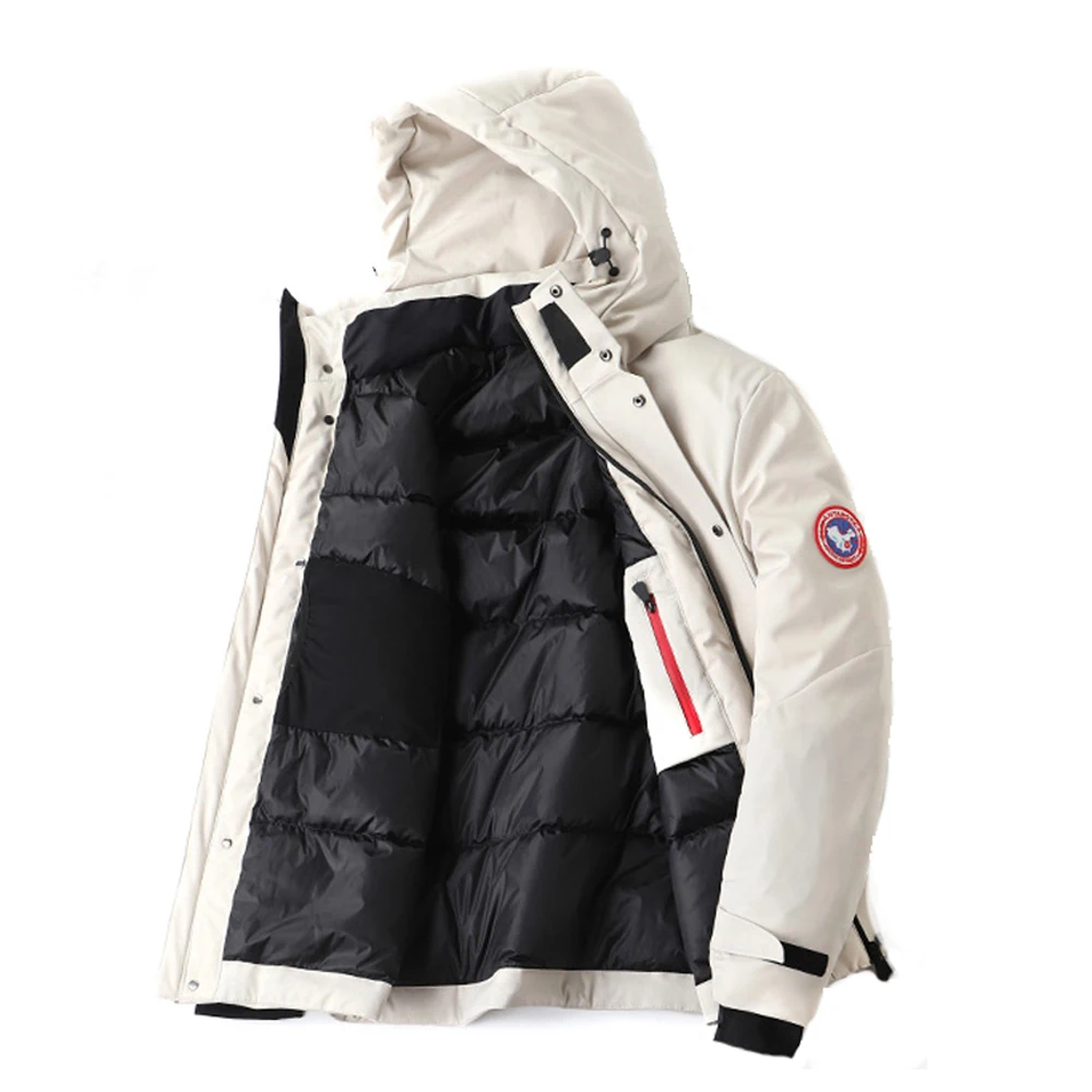 2019 новый мужской пуховик мужские зимние пальто водонепроницаемая белая парка