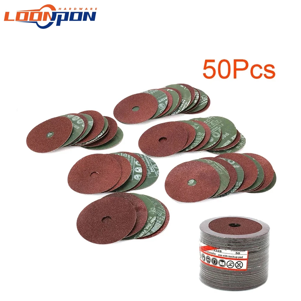 5 Inch Resin Fiber Disc Grinding Sanding Discs with 5/8
