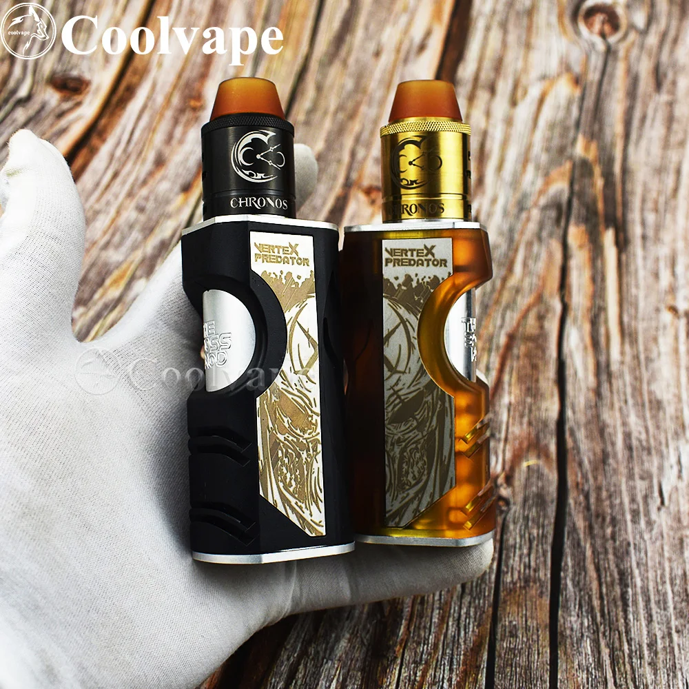 Coolvape vertex мод CHRONOS RDA 18650/20700 аккумулятор алюминий + pei/pom материал механический