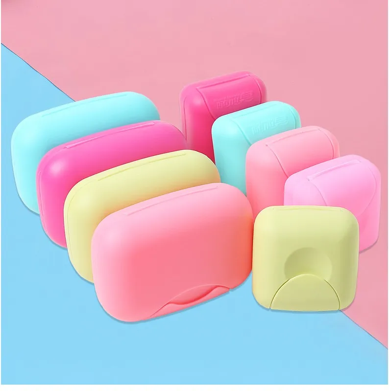 Anzo heng Creative Travel Handmade Soap Box Waterproof Soap Dish with Lid Portable Sealed Lock Soap Box