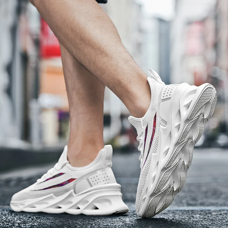 Size 39-46 Summer Mesh Sport Shoes Blade Sole Running Shoes Breathable Sports Sneakers (17)