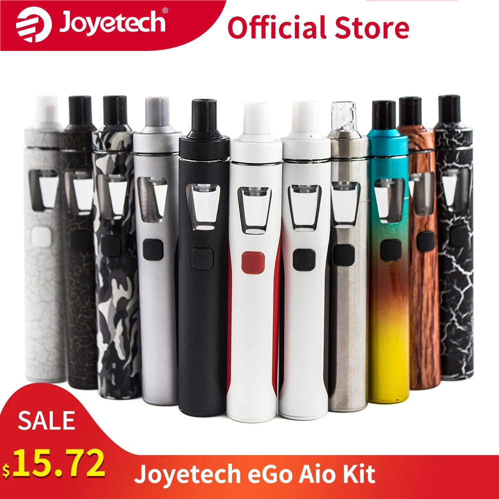 Joyetech-Kit de vapeo Original eGo AIO, con tanque de 2ml, batería integrada de 1500mAh, 0.6ohm, BF, SS316, 22, cigarrillo electrónico, liquidación de Rusia