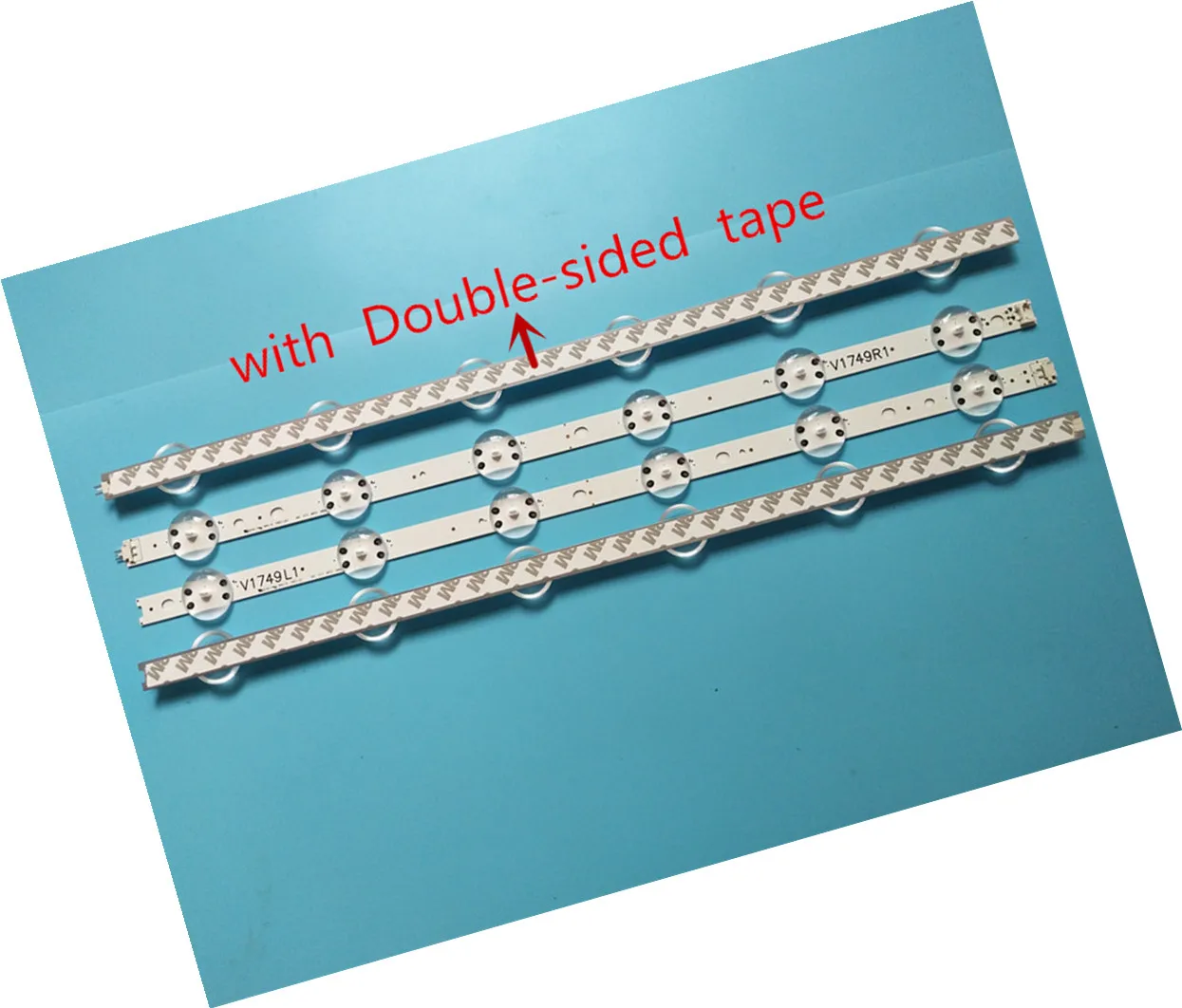 Kit de bandes LED pour LG TV, 4 pièces par Kit, pour TV 49, 49UJ655V, 49LV340C, UB, 6916L, 2862B, 6916L, 2863B, 49 pouces, V17, ART3, 100%, Rev0.2, 2862 ► Photo 3/5