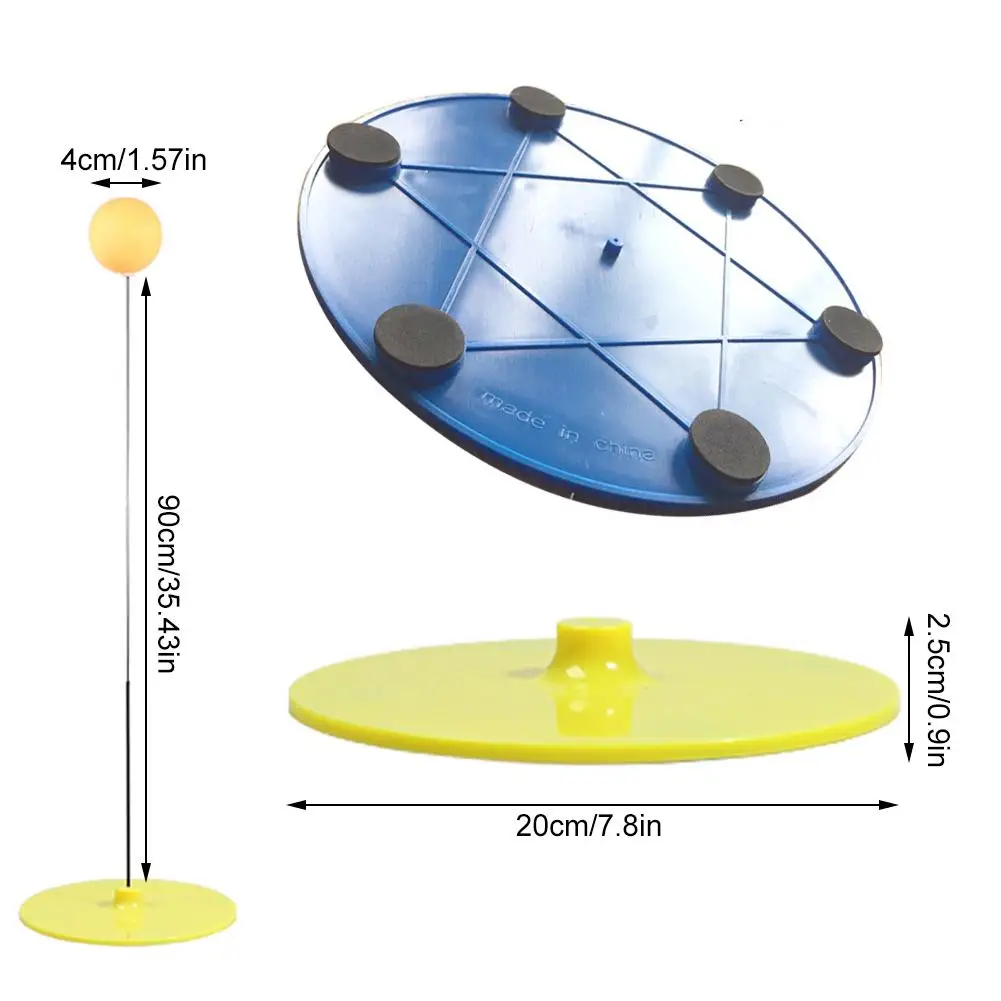 Эластичный Мягкий вал, тренажер для настольного тенниса, эластичный стержень 90 см, тренировочный мяч для глаз, для спорта и отдыха, 2 весла + 3