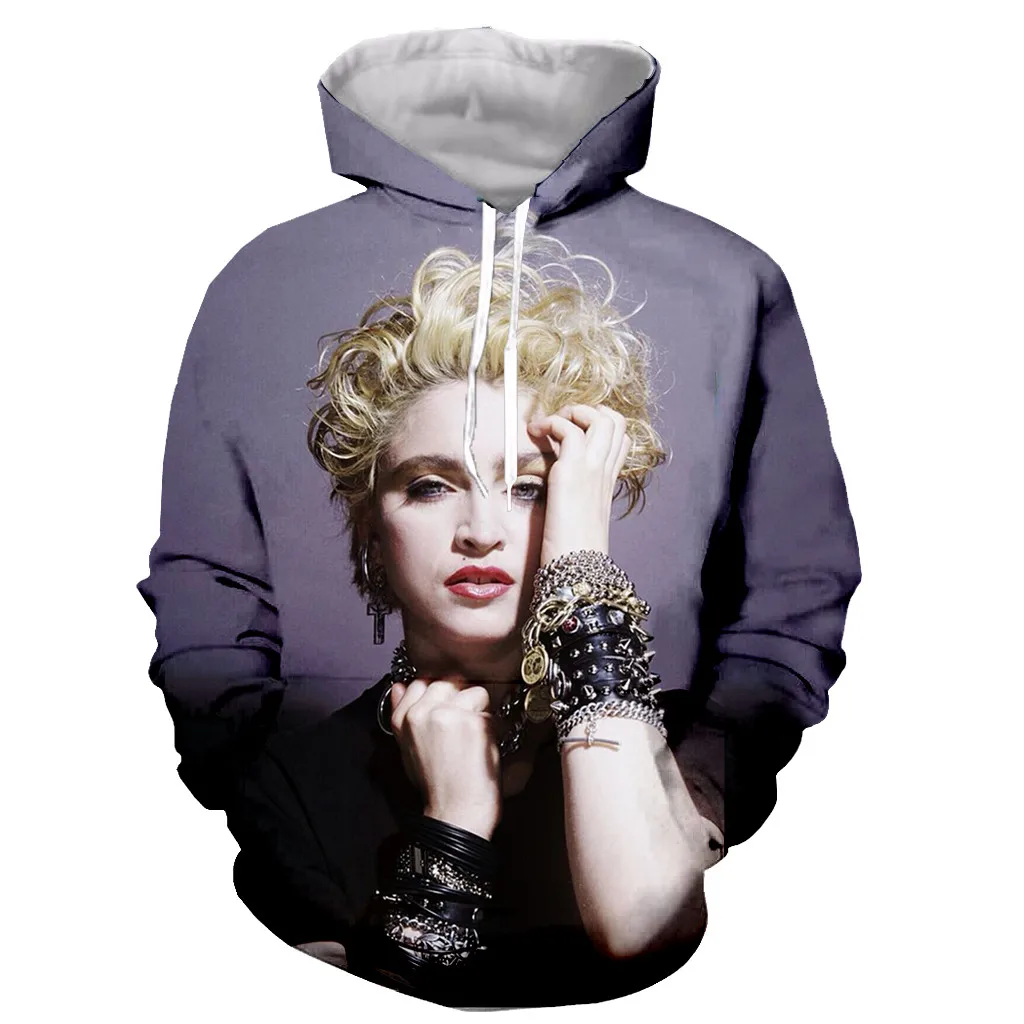 

Madonna Funny New Fashion Long Sleeves 3D Print Zipper/Hoodies/Sweatshirts/Jacket/Men/women Dropshipping