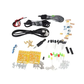 

2 Pcs/set Mini Speaker Unassembled Computer Music Electronic DIY Kit Transparent Funny Box Home Music Amplifier Remarkable