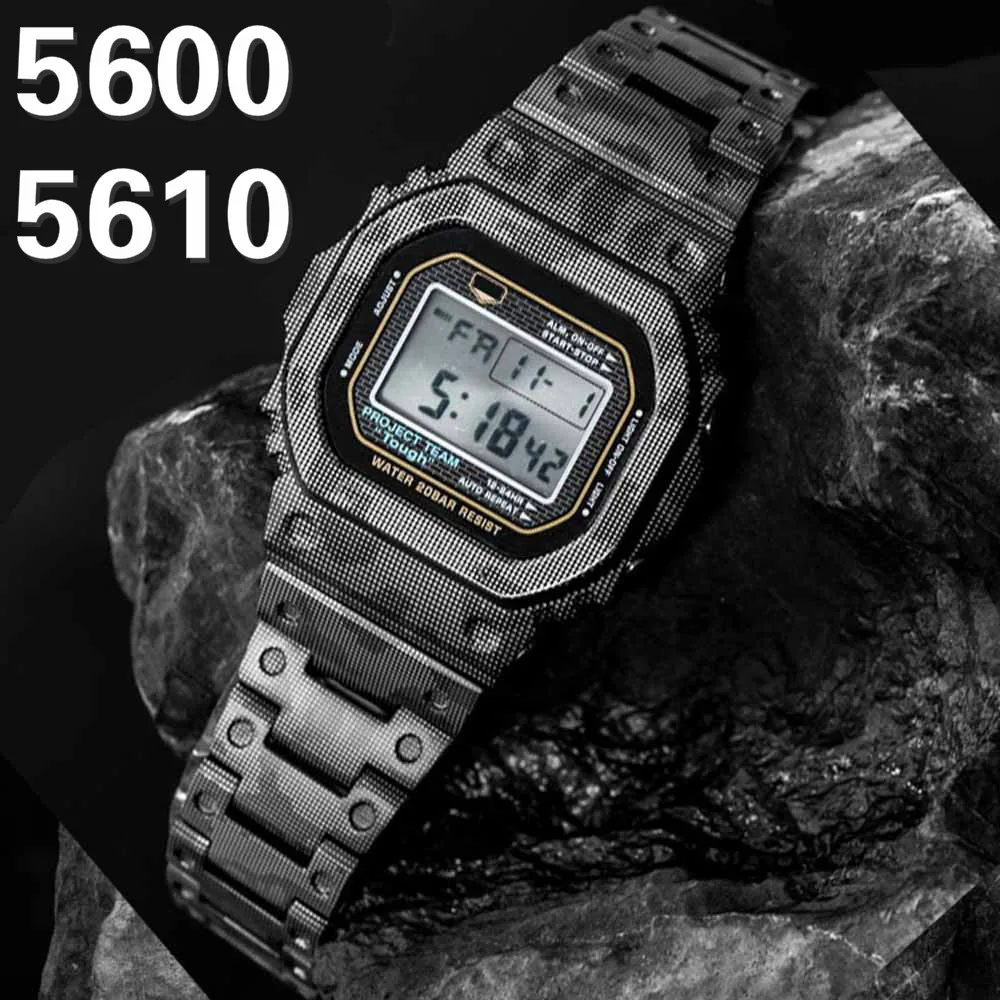 DW5600 металлический ремешок для часов из нержавеющей стали 316L ремешки Безель