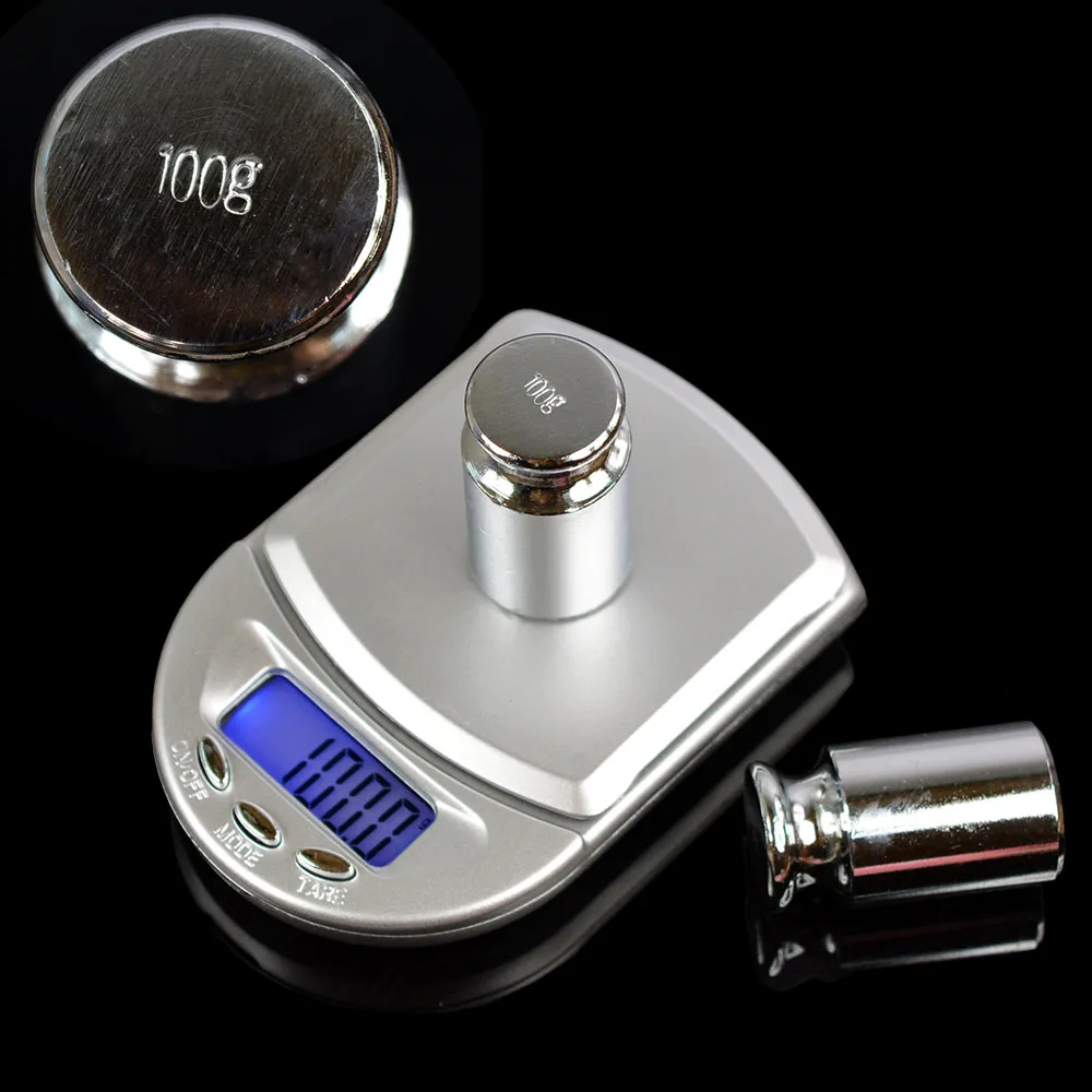Хромированная грам калибровка покрытия для весовых весов 200 г 500 Вес серебра|Весы|