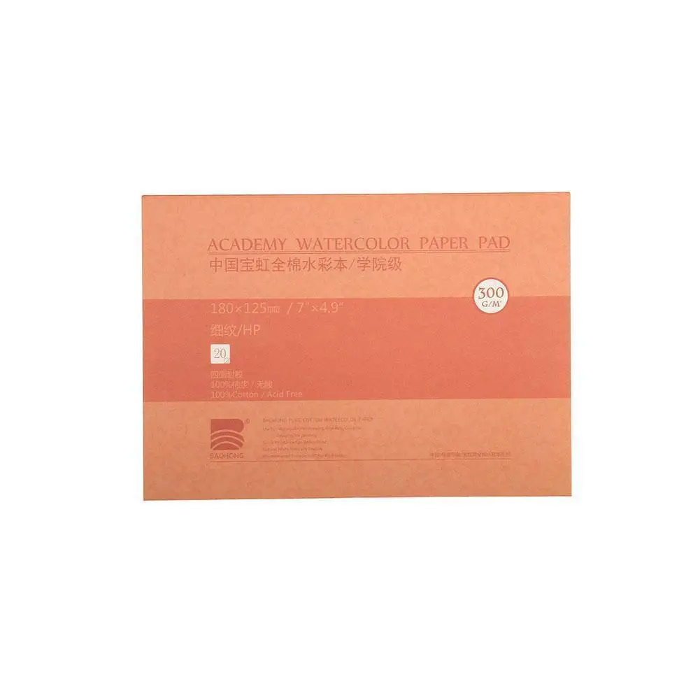 

100% Cotton Professional Watercolor Paper 20 Sheets All Sketch Book For Artist Student Hand Watercolor Painted S3Q3