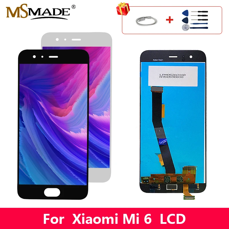 

Original LCD For Xiaomi Mi 6 LCD Display Screen Touch Digitizer Replacement Assembly Parts With Frame For Xiaomi 6 Display