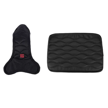 

1 Pcs Knob Loop Closure Gear Shift Cover Case & 1 Pcs Armrest Box Pad Armrest Set Heightening Pad Protection Pad