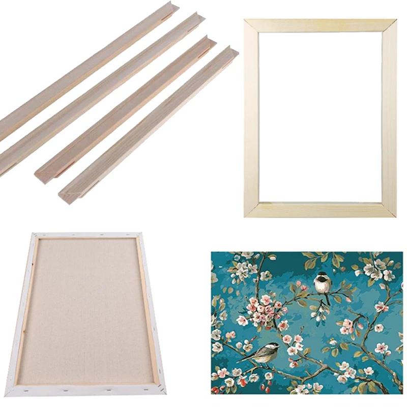 

DIY Frame Painting By Numbers Wooden Frame Combination Printed Canvas Wall Art Picture Artworks quadros de parede para sa bastid