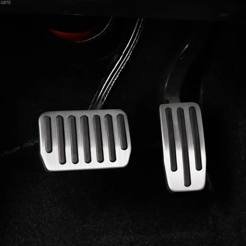Педаль из алюминиевого сплава для Tesla модель 3 акселератор газ Топливо педаль тормоза Отдых Педали коврики покрытие аксессуары для автомобиля стиль