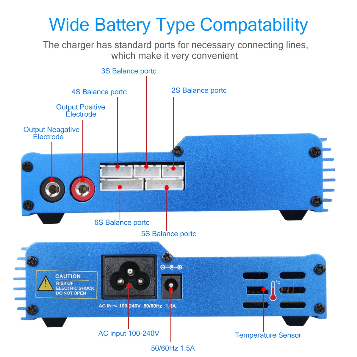 Cargador Digital IMAX B6 AC Para Baterías RC - Compatible Con Lipo, LiFe, NiMH, NiCd De 2S A 6S - Pantalla LCD - 80W