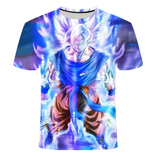 Новинка, футболка с 3D принтом Dragon Ball Z Goku, футболка с коротким рукавом и круглым вырезом, летняя футболка Saiyan Vegeta harajuku, брендовая одежда, футболка, Азиатский Размер 6XL - Цвет: TX510