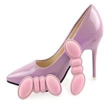 Обувь Butterfly стельки для пятки предотвращают Натирание пятки обувь наклейки для пятки корректирует длину обуви колодка для пятки черный+ бежевый