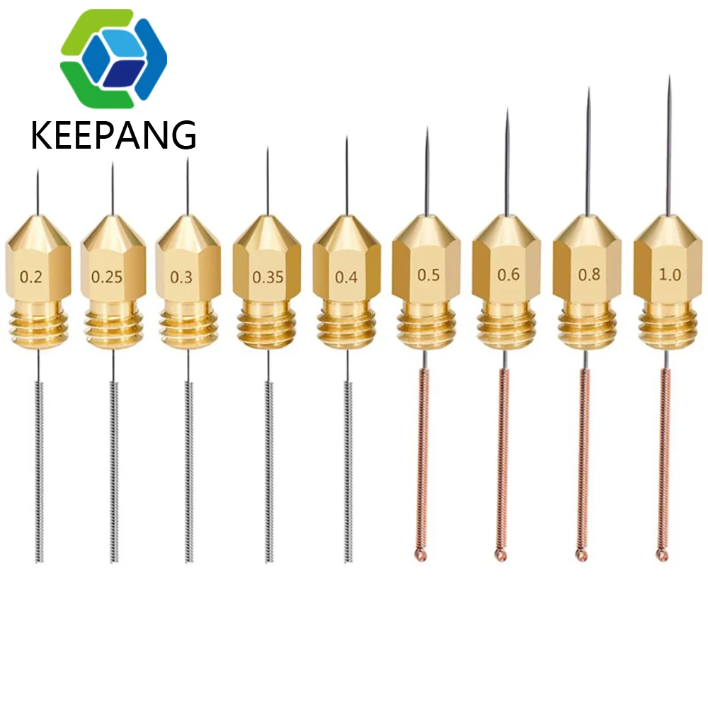 Drill Cleaning Nozzle 10ps Stainless Steel Cleaning Needle Nozzle for Drills 0.2/0.3/0.4/0.5/0.6-1.2mm PCB Drill Bit 3D Printer Parts