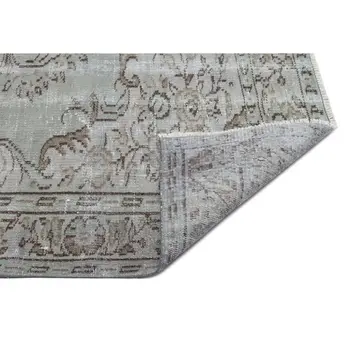 

Handmade Gray Vintage Overdyed Turkish Area Rug 152x239 Cm-4'12''X7'10''
