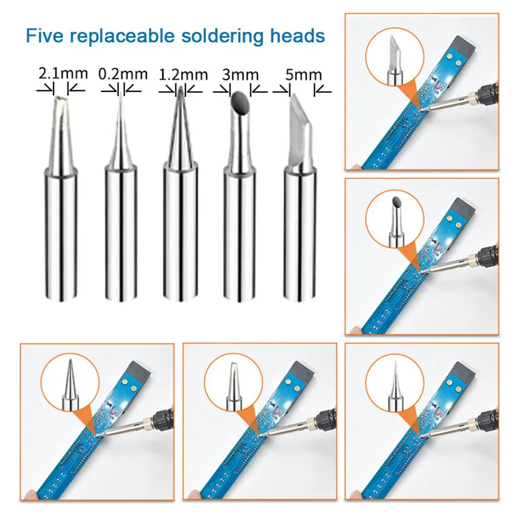 60 Вт Регулируемый температурный цифровой дисплей паяльник 54 шт. брендинг набор кистей гравировка ручка паяльник