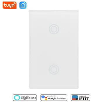 

Timethinker Tuya Wall Switch Wifi 1/2/3 Gang Smart Life US Tuyasmart APP Remote Control Compatible Alexa Google Home