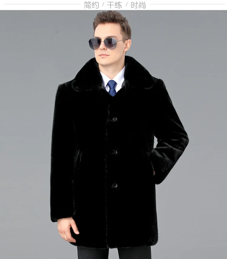 petite genuine leather coats & jackets Warm Winter Hooded Jacket Men Casual 100% Mink Fur Coats and Jackets Mens Clothing Overcoats Veste Homme WPY4448 genuine leather blazers
