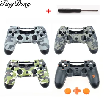 

PS4 Custom Camouflage Controller Cover Cases Camo Replacement Housing Front Back Shell For Sony Playstation 4 Gamepad Gen 1th V1