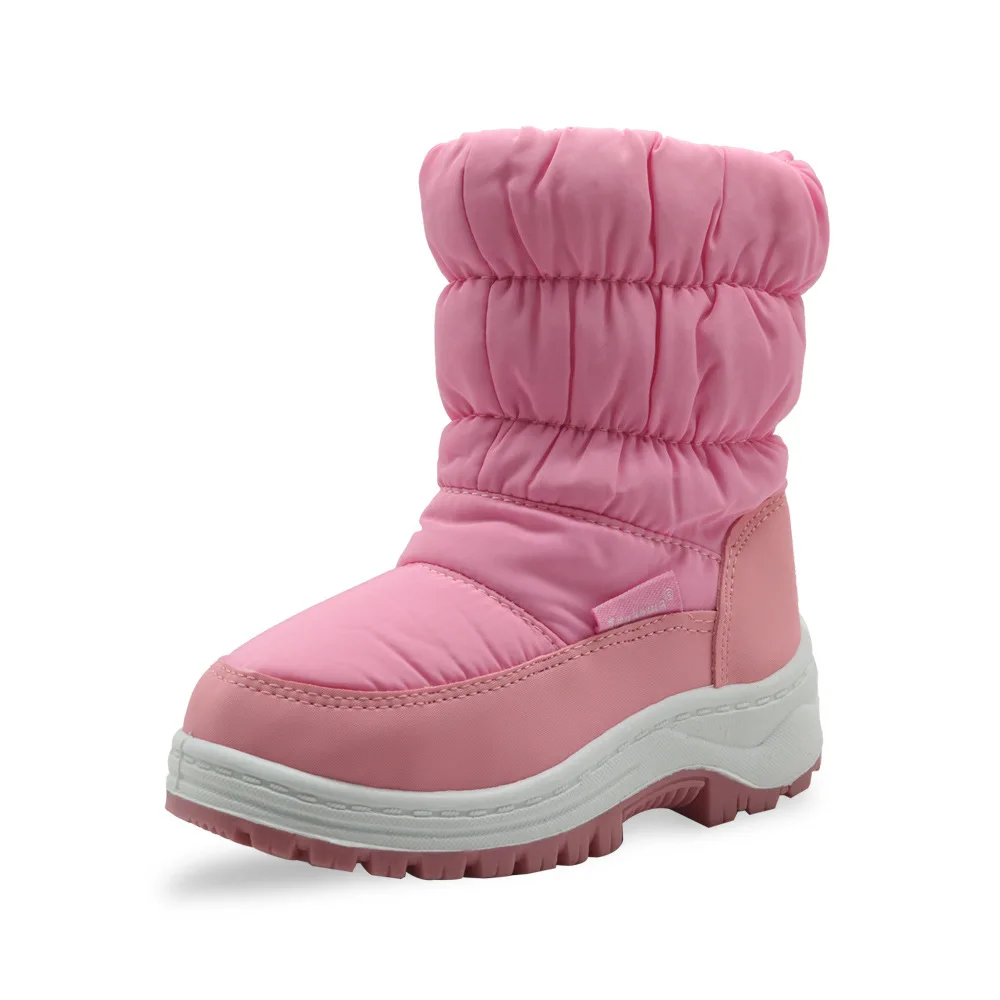 

2019 Winter Warm Thicken Wool Girls Snow Boots Children 's Boots for Girls Waterproof Girls Boot Sport Fur Lining Kids Shoes