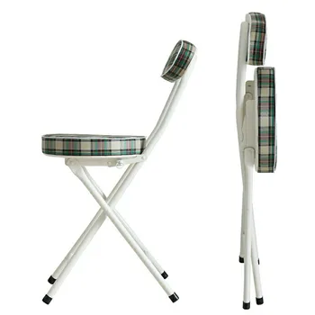 

Fabric folding dormitory home backrest dining chair simple modern folding chair