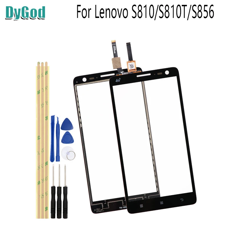 Для lenovo S810/S810T/S856 сенсорный экран дигитайзер стекло сменная панель для lenovo S810/S810T/S856 запасные части с инструментами