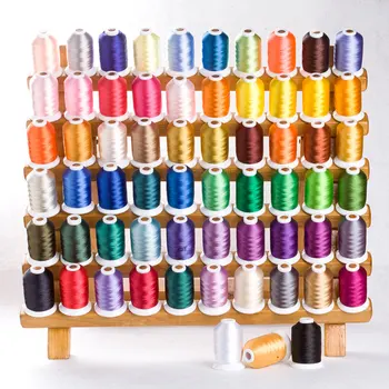 

60 colors Simthread Sewing Thread Computer Embroidery Thread Polyester Ice Silk Pagoda Line Sewing Machine Thread Supplies 130g