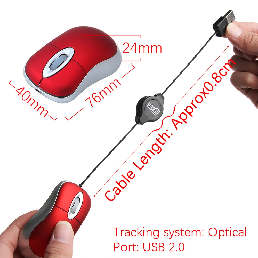 Проводная USB мышь эргономичная оптическая с подсветкой маленькая домашняя