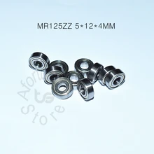 MR125ZZ 5*12*4(мм) 10 шт. ABEC-5 подшипник металлический герметичный Миниатюрный Мини подшипник MR125 MR125ZZ хромированные стальные подшипники